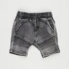 Outlet 😀 Cotton On Baby Jay Moto Shorts - Babies Black Wash 👍