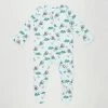 Brand new ⭐ Cotton On Baby The Long Sleeve Zip Romper - Babies Frosty Blue & Dino Mates ❤️