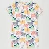 Best deal 👍 Cotton On Baby The Short Sleeve Romper - Babies Vanilla & Papaya Beatrice Butterfly ⭐