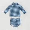 Budget ✔️ Cotton On Baby Bundle Freddie Rash Vest & Simon Shorties - Babies Indigo & Vanilla Dylan Gingham 🧨