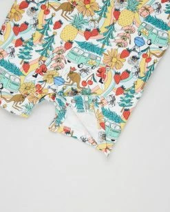 Best Sale ❤️ Cotton On Baby The Short Sleeve Romper - Babies Australiana Xmas & Vanilla 🔥 -Baby Online store http3A2F2Fstatic.theiconic.com .au2Fp2Fcotton on baby 3902 5468931 3