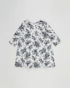 Best deal 😀 Cotton On Baby Molly Long Sleeve 👗 Dress - Babies Cloud Marle & Rabbit Grey Whitby Floral 🧨