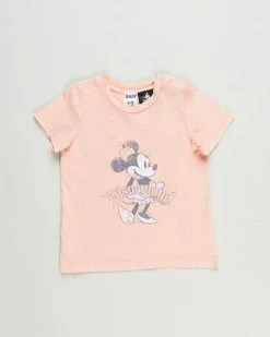 Flash Sale ❤️ Cotton On Baby Jamie Short Sleeve Tee - Babies Musk Melon Snow Wash & Vintage Minnie Licensed Disney 😍
