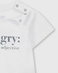 Best reviews of ⌛ Cotton On Baby Jamie Short Sleeve Tee - Babies White & Hangry 👏 -Baby Online store http3A2F2Fstatic.theiconic.com .au2Fp2Fcotton on baby 4617 3734301 3