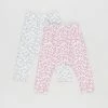 Best Pirce 🥰 Cotton On Baby 2-Pack Leggings - Babies Vanilla, Crystal Pink & Somerset Floral 🧨