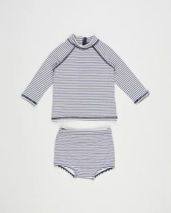 Outlet ✔️ Cotton On Baby Bundle Freddie Rash Vest & Simon Shorties - Babies Indigo & Seersucker ⭐