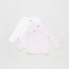 Outlet 💯 Cotton On Baby Organic Newborn Cross Over Cardigan - 2-Pack - Babies Milk Lavender Fog & Dusk Purple Betty Spot 👍