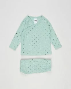 Outlet 🎉 Cotton On Baby Bundle Newborn Beanie, Cardigan & Leggings - Babies Smashed Avo, Petrol Teal Betty Spot 😍