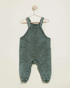 Cheap 🧨 Cotton On Baby Max Overalls - Babies Swag Green Wash 😀