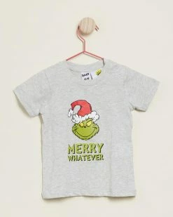 Cheap 🤩 Cotton On Baby Jamie Short Sleeve Tee Licensed - Babies LCN Drs Cloud Marle & Grinch Merry Whatever 🛒