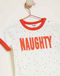 Best deal 🌟 Cotton On Baby The Short Sleeve Ringer Romper - Babies Red Orange & Meeri Spot Naughty 💯 -Baby Online store http3A2F2Fstatic.theiconic.com .au2Fp2Fcotton on baby 6199 8647241 3