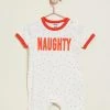 Best deal 🌟 Cotton On Baby The Short Sleeve Ringer Romper - Babies Red Orange & Meeri Spot Naughty 💯