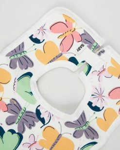 Flash Sale 😀 Cotton On Baby Square Bibs 2-Pack - Babies Daisy Yellow Eugenie Floral & Papaya Butterfly 🌟 -Baby Online store http3A2F2Fstatic.theiconic.com .au2Fp2Fcotton on baby 6219 1968931 3
