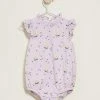 Cheapest 🥰 Cotton On Baby Manny Frill Bubbysuit - Babies Lavender Fog & Daisy Yellow Eugenie Floral 🧨