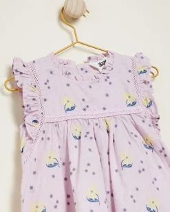 Outlet 🌟 Cotton On Baby Tess Flutter Sleeve 👗 Dress - Babies Lavender Fog & Daisy Yellow Eugenie Floral 🎉 -Baby Online store http3A2F2Fstatic.theiconic.com .au2Fp2Fcotton on baby 6322 6732241 3