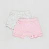 Top 10 👏 Cotton On Baby 2-Pack Sawyer Shorts - Babies Cloud Marle & Cali Pink 🔔