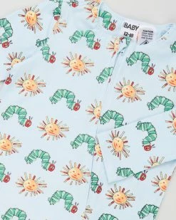 Best Sale ✨ Cotton On Baby The Long Sleeve Zip Romper - Babies LCN Hun Frost Blue & Hungry Caterpillar Sunshine 🔔 -Baby Online store http3A2F2Fstatic.theiconic.com .au2Fp2Fcotton on baby 7516 1976341 3