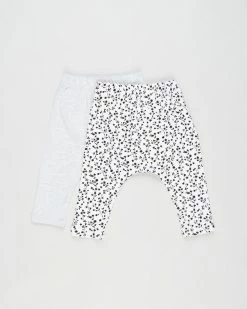 Budget ❤️ Cotton On Baby 2-Pack Leggings - Babies Black Sierra & Cloud Marle 🤩