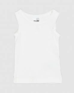 Best deal 😍 Cotton On Baby 2-Pack Organic Newborn Singlet - Babies Milk 🛒