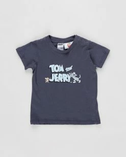 New 😍 Cotton On Baby Jamie Short Sleeve Tee - Babies Navy Tom & Jerry 😉