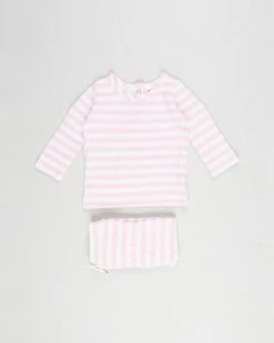 Cheapest 🤩 Cotton On Baby Lenny Johnny Set - Babies Hannah Stripe Cali Pink & Vanilla 👏