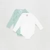 Discount ✔️ Cotton On Baby Organic Newborn Cross Over Bubbysuit - 2-Pack - Babies Milk Smashed Avo & Petrol Teal Betty Spot ⌛