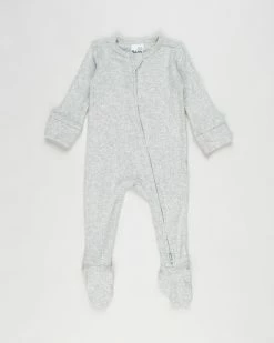 Promo 🔥 Cotton On Baby Organic Newborn Zip-Through Romper - Babies Cloud Marle 🌟