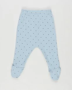 Hot Sale 🔥 Cotton On Baby Organic Newborn Footed Leggings - Babies Rain Cloud, Ocean Grey & Betty Spot 🧨