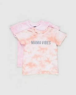 Promo ✨ Cotton On Baby 2-Pack Jamie Short Sleeve Tee - Babies Mama Vibes & Wild Child Tie Dye 🤩