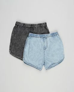 Top 10 🌟 Cotton On Baby 2-Pack Juno Shorts - Babies Light Chambray & Ocean Grey Wash ⌛