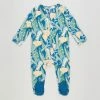 Best Sale 👍 Cotton On Kids The Long Sleeve Zip Romper - Babies Submarine Blue & Holiday Bob 🛒