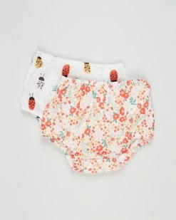 Best deal 🧨 Cotton On Kids Tia Woven Bloomers - Babies 2-Pack Vanilla Lulu Floral & Vanilla Lily Ladybug 🎁