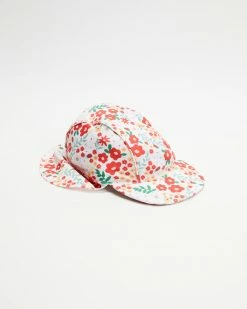 Hot Sale 👍 Cotton On Kids Sammy Swim Hat - Babies Vanilla & Red Orange Lulu Floral ⌛