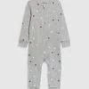 Best Pirce 🎁 Country Road Organically Grown Cotton Spot Rib Jumpsuit Light Grey Marle 🛒