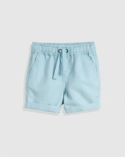 Best reviews of 🔔 Country Road Drawcord Linen Short Pale Blue ✔️