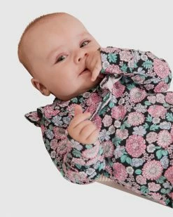 Outlet 🌟 Country Road Organically Grown Cotton Floral Jumpsuit Charcoal 🔥