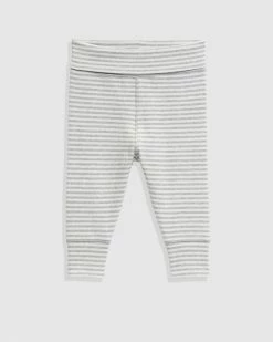 Hot Sale 🎉 Country Road Organically Grown Cotton Stripe Soft Pant Light Grey Marle ❤️