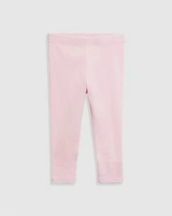 Top 10 ❤️ Country Road Organically Grown Cotton Solid Rib Legging Light Pink 🔔