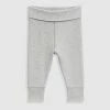 Hot Sale 🛒 Country Road Organically Grown Cotton Fold Over Soft Pant Light Grey Marle 🤩