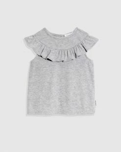 Best reviews of 👍 Country Road Frill T-shirt Light Grey Marle 😀