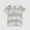 Best reviews of 💯 Country Road Organically Grown Cotton Stripe Polo 👚 Shirt Light Grey Marle 🎉
