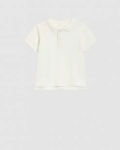 Cheapest 🔥 Country Road Organically Grown Cotton Polo 👚 Shirt Marshmallow ✔️