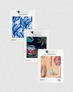 Best Pirce ✔️ Designer Bums ICONIC Exclusive Change Pad /Bassinet Sheet 3 Pack Beachy 🎉