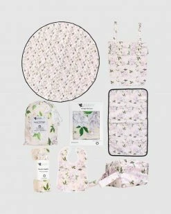 Hot Sale 👍 Designer Bums ICONIC Exclusive Ultimate 8 Piece Nursery Set Pure Peony 🔥