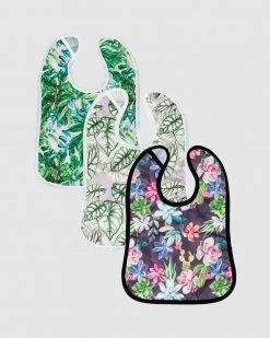 Best Sale 🔔 Designer Bums Baby Bib 3 Pack Botanics ✨
