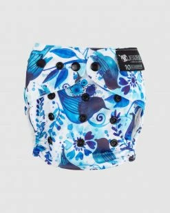 Discount ❤️ Designer Bums Reusable Cloth Nappy Indigo Song 🎁