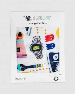 Hot Sale 😀 Designer Bums Change Pad /Bassinet Sheet Single 80's Vibes ⭐