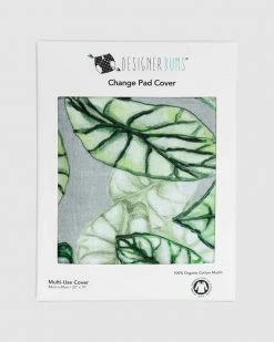 Coupon 💯 Designer Bums Change Pad /Bassinet Sheet Single Silver Dragon 😍