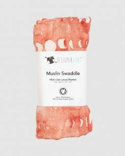 Coupon 😀 Designer Bums Organic Premium Muslin Swaddle Blush Moon 🎉