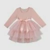 Budget ⌛ Designer Kidz My First Tutu L/S 👗 Dress Tea Rose 👏